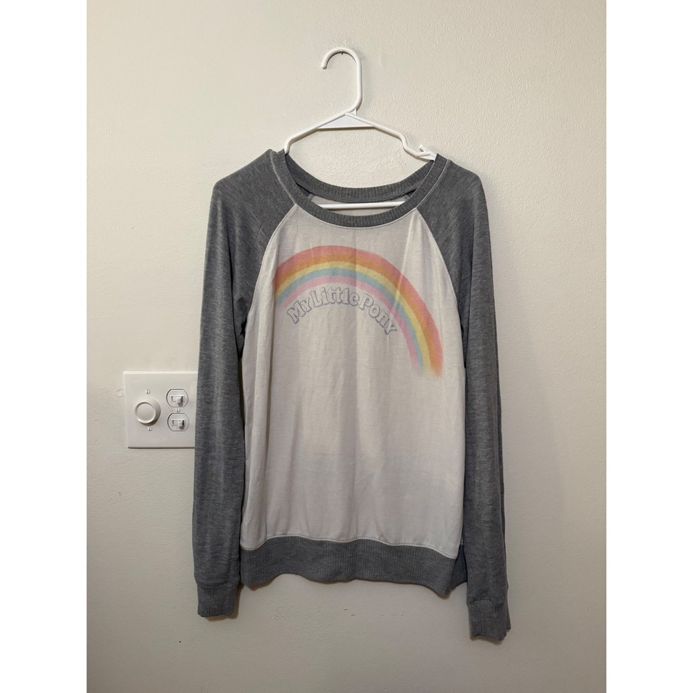 Hasbro My Little Pony Raglan Sweater Size S Oversized